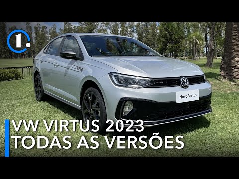 VW VIRTUS 2023: VEJA COMO É CADA VERSÃO DO SEDÃ REESTILIZADO!