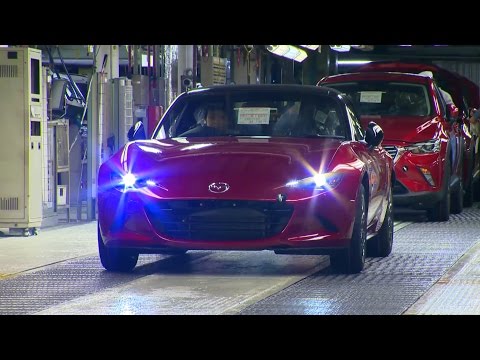 Mazda MX-5 production line at the Ujina plant | 宇品工場のマツダMX-5生産ライン