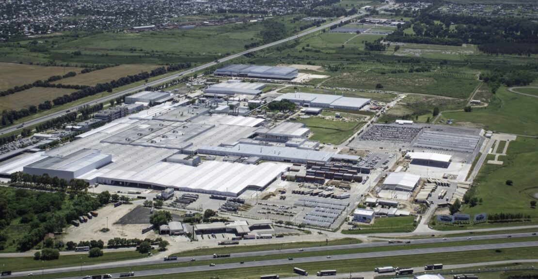 Vista área de la planta de Toyota en Argentina (2014)