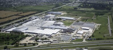 Vista área de la planta de Toyota en Argentina (2014)