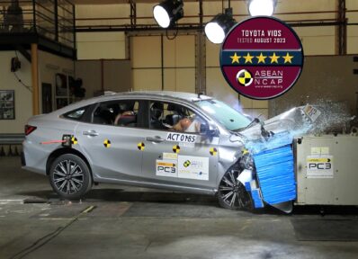 La prueba de choque del nuevo Toyota Yaris