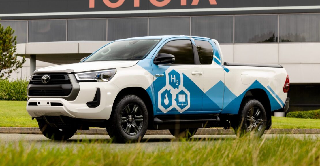 El prototipo de Hilux con pila de combustible de hidrógeno