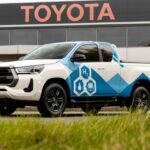 El prototipo de Hilux con pila de combustible de hidrógeno