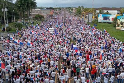 Protesta en Santiago de Veraguas