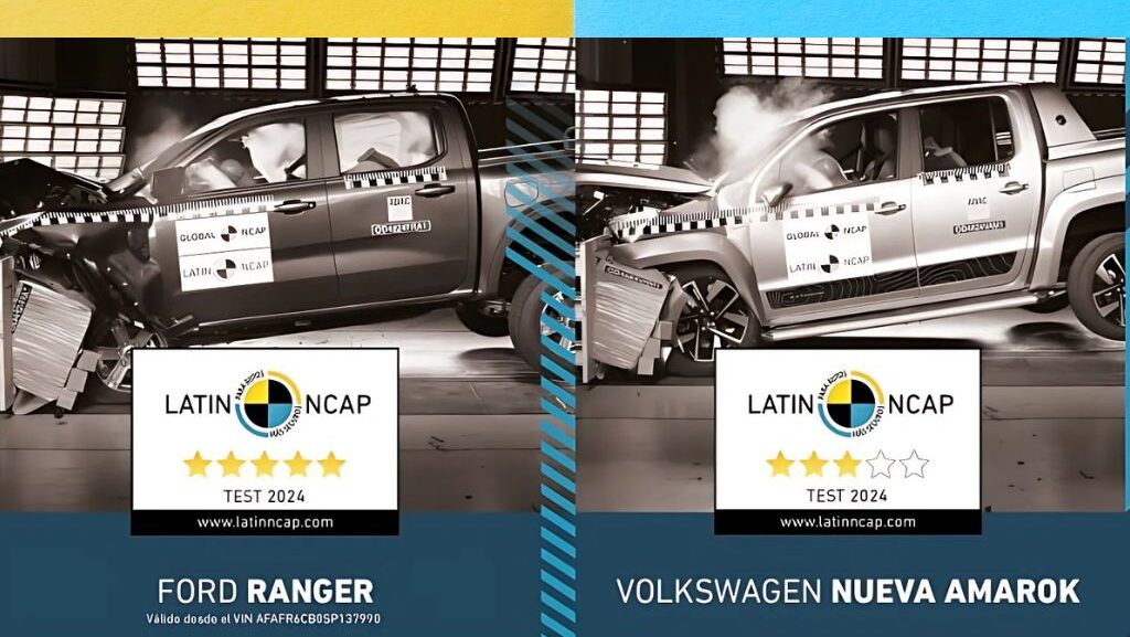Latin NCAP evaluó las VW Amarok y Ford Ranger
