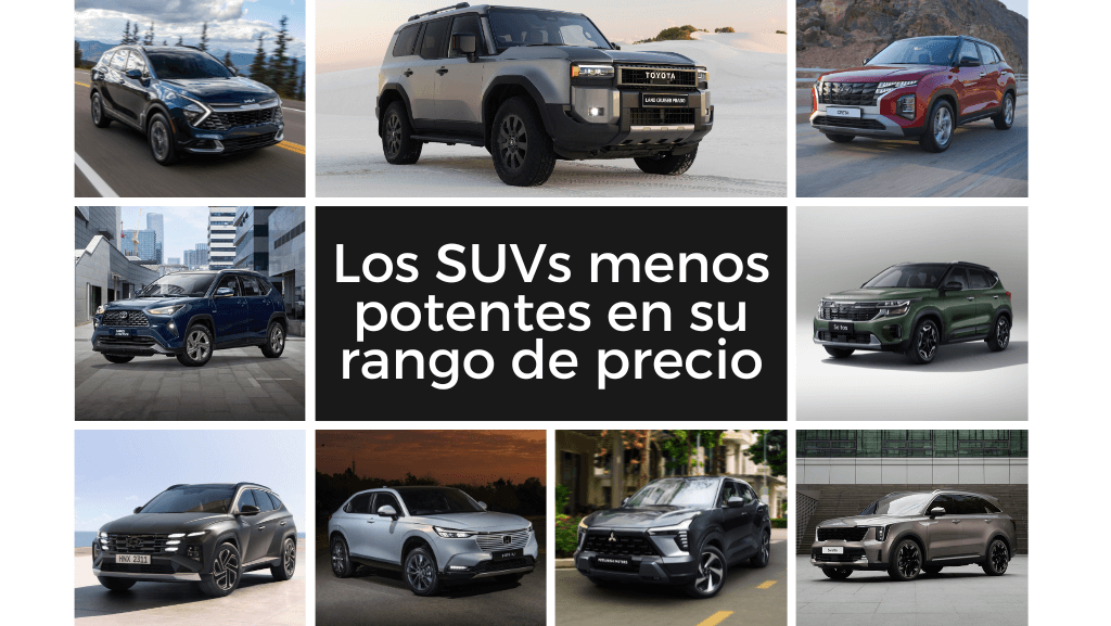 Estos SUVs no tienen la mejor relación precio-potencia